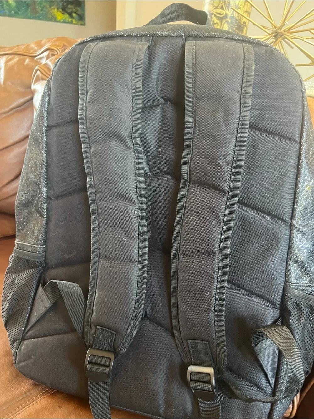 Chasse backpack cheerleader black glitter